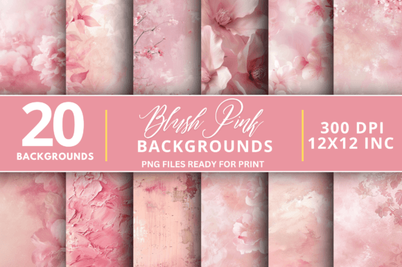 Download Blush Pink Backgrounds Bundle - Backgrounds Collection