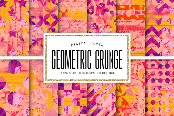 Download Bright Geometric Grunge Backgrounds - Backgrounds Collection