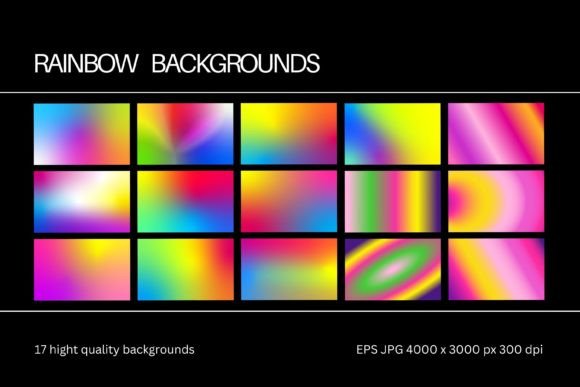 Download Gradient Rainbow Colorful Backgrounds - Backgrounds Collection