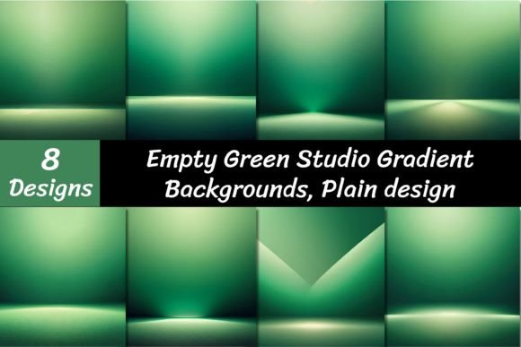Download Empty Green Studio Gradient Backgrounds - Backgrounds Collection