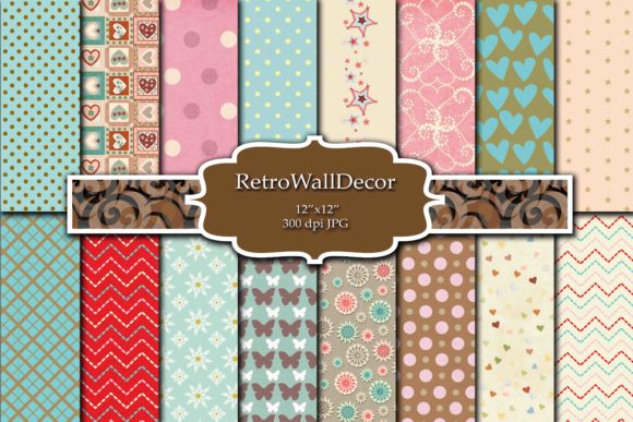 Download Retro Digital Paper - Retro digital paper Collection