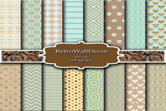 Download Retro Digital Paper - Retro digital paper Collection