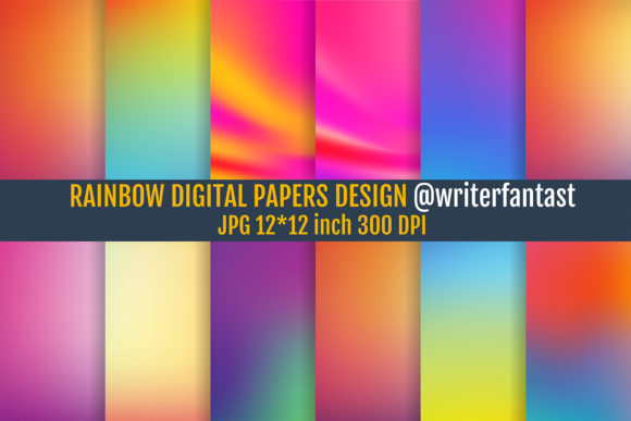 Download Rainbow Digital Papers, Rainbow Textures - Rainbow digital papers Collection
