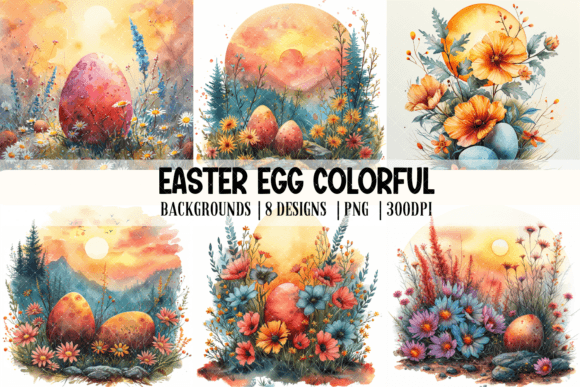 Download Easter Egg Colorful Backgrounds - Backgrounds Collection