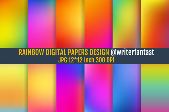 Download Rainbow Digital Papers, Backgrounds - Backgrounds Collection
